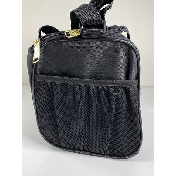 NEW PUMA Unisex Child Evercat Transformation Sports Duffel Bag Black Gold - Picture 11 of 16